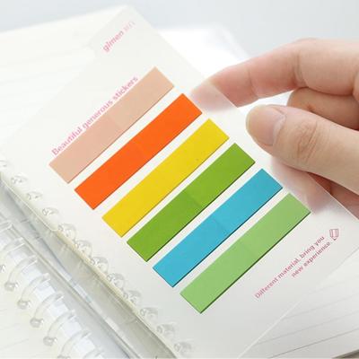 China Self Adhesive Hot Selling Transparent Pet Index Sticky Notes Pet Sticky Notes for sale