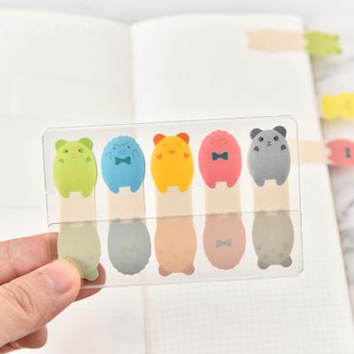 China Eco Friendly Removable Colorful Transparent Sticky Notes Self Adhesive Customized Locator PET Sticky Notes for sale