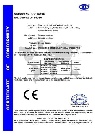 CE - Sharpbeco Intelligent Technology Co., Ltd.