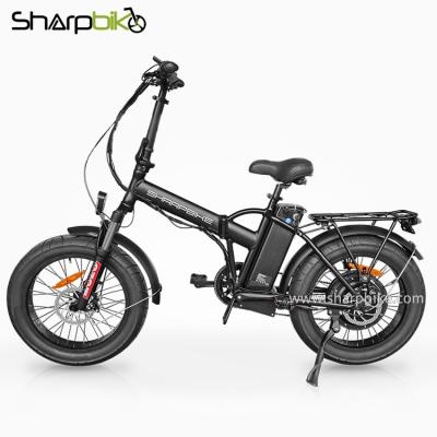 China Luxury 48V 1500W 20 inch fat tire electric bike SP20EFB-Z for sale