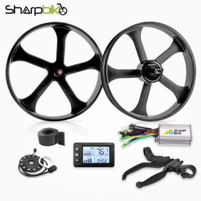 China Sharpbike 26 Inch Magnesium Alloy Hub Motor Wheel Kit 1500w Electric Bike Conversion Kit 26