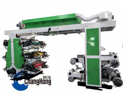 China Ruian Changhong 6 Color Pile Type Cable Printing Machine Flexo Printing Machine For Film Plastic for sale