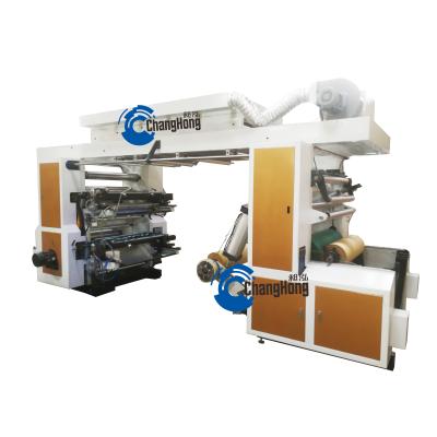 China Restaurant Sale Good Price Stacking Belt Drive 4 Colors Paper Bag Printer Changhong Calls Flexo Printing Machine With CPE Price (CE) for sale