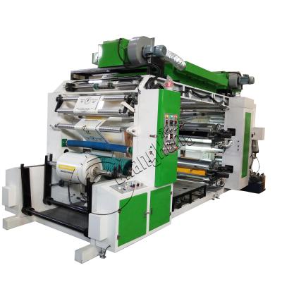 China Flexo Printing Machine Good Quality 4 Color Flexographic Printer For PP-woven for sale