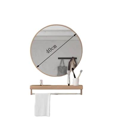 China Modern Stylish metal frame bathroom mirror with stand for sale