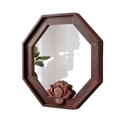 China Midcentury Retro Bathroom Mirror Nordic style bathroom mirror for sale