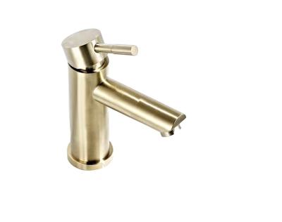 China Metered Faucets Tap Modern Style Golden Bathroom Faucet Hot and Cold Water-water Jet Basin Faucet Manufacturer Wholesale New Mixing Faucet Hotel for sale