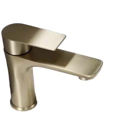 China Other HPFactory supply discount price golden basin faucet 304 stainless steel basin faucet for sale