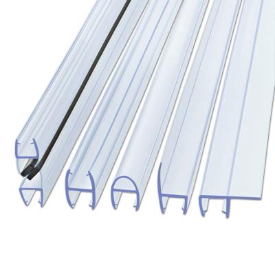 China Modern 6-12mm Curved / Flat Glass Bath Door Shower Screen PVC Seal Strip/Door for sale