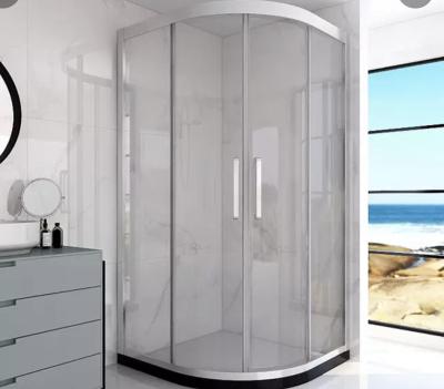 China Modern HP Aluminum Frameless Profile Smart Glass 90x90 Shower Door for sale