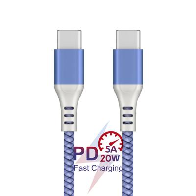 China Wholesale MP3/MP4 Player Nylon Braided USB3.1 kablo 5A High Speed ​​10Gbps Type C To Type To Usb C Fast Charging USB C Cabo Cable Ladekabel 3.0 for sale