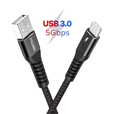 China OEM USB 3.0 Durable Nylon Braided Palladium 1M 2M 0.5M Gaming Data Cable USB 3.1 Super Fast USB 3.1 Type C Data Extension 5Gpbs 10Gpbs Cable For Samsung for sale