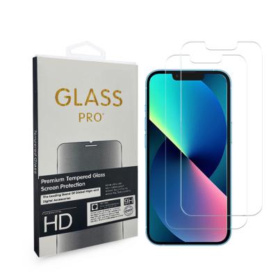 China wholesale Anti-scratch 1 2 3 Pack HD Crean 2 3 Pack 9H 2.5D For iPhone 13 Tempered Glass Screen Protector For iPhone 13 12 11 Pro Max X XR for sale