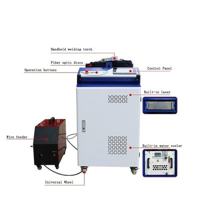 China Manufacturing Plant 1000W 1500W 2000W Quick Speed High Accuracy Portable Handheld Fiber Laser Welding Machine for sale