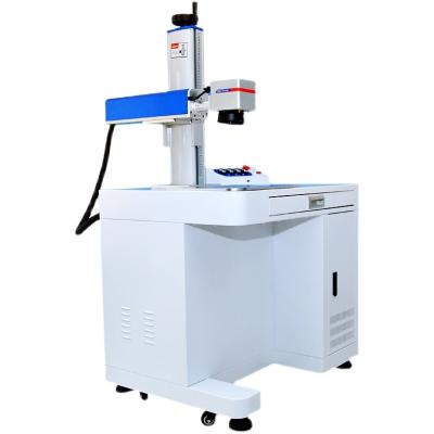 China 3D Fiber laser marking machine printing desktop signage nameplate UV metal engraving machine plastic 20w laser engraving machine for sale