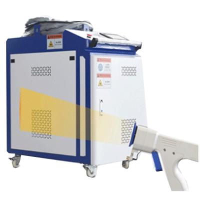 China Metal Surface Cleaning portable handheld 1000w 1500w 2000w fiber laser rust removal cleaning machine for removing rust paint oil glue grease for sale