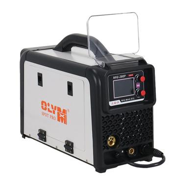 China Wire Feeder Aluminum welding machine mig280 second guarantee welder 220V auto repair small carbon dioxide gas shielded welder for sale