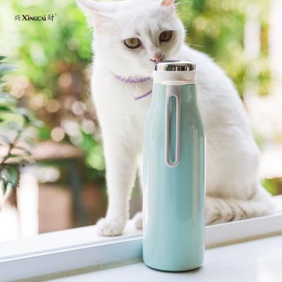 China PORTABLE 500ml Eco Friendly Colorful Double Wall Insulated Stainless Steel Water Bottle With Handle for sale