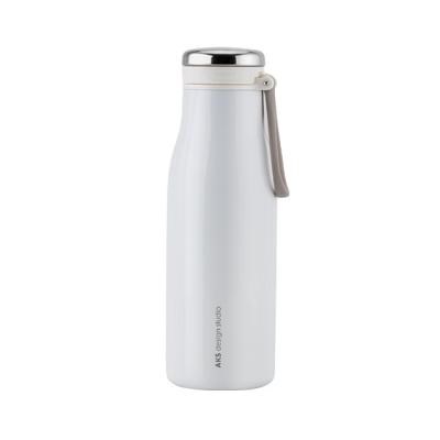 China New Design PORTABLE Kids Double Wall Vacuum Insulated White Stainless Steel Water Bottle for sale