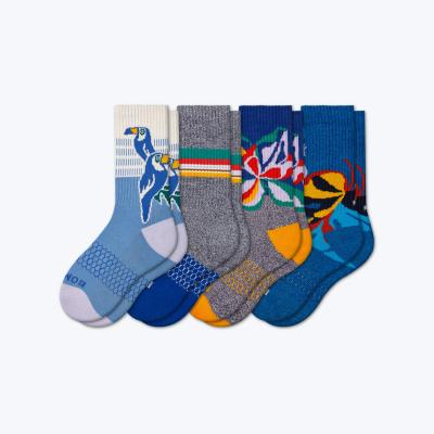 China Customized Wholesale OEM Customized New Models Youth Wild Wear Calfsocks Kids Socks for sale