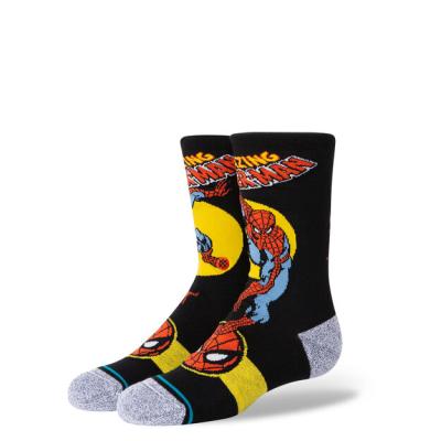 China Customized OEM Professionally Customized Kids Latest Spider Man Socks for sale