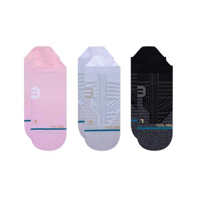 China Antibacterial Pure Pink Color Cotton Casual Soft Shorts Gray White Casual Sports Mesh Socks Breathable for sale