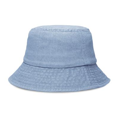 China Embroidery 3d Logo Custom Cotton Design Your Loose Cotton Washed Vintage Dobby Fisherman Own Bucket Hat for sale