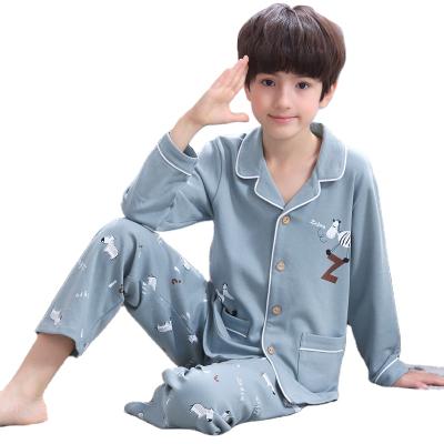 China OEM Breathable Wholesale Customized Kids Nightgown With 100% Cotton High Quality Boy's Pajamas for sale