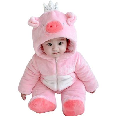 China Super Cute Polyester/Cotton Suit Infant Baby Crawling Out To Keep Warm Cartoon Baby Overalls for sale