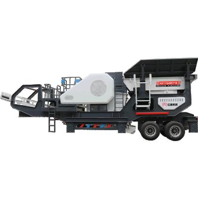 China Mine Exway High Ratio Aac Crushing Mobile Wood Block Crusher Machine for sale