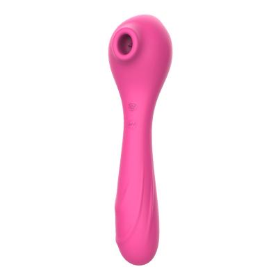 China Liquid Full Silicone + ABS Vibrator G Spot Sucker Clitoral Sucking Vibrators Waterproof Rechargeable Clitoris Stimulator with 10 Suction Vibration for sale