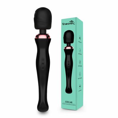 China 2021 Rechargeable Electric Strong Vibrating Vibrador Body Wand Massager Vibrator 20 Speeds 20 Frequencies Massager for sale