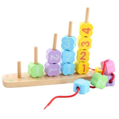 China Wooden Educational Toys Wooden Balanced Beaded Rod Educational Toys For Children for sale