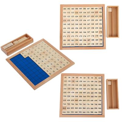 China Educational Toys Montessori Materials Wooden Educational Toys AMI Teaching Equipment Thousand Board for sale