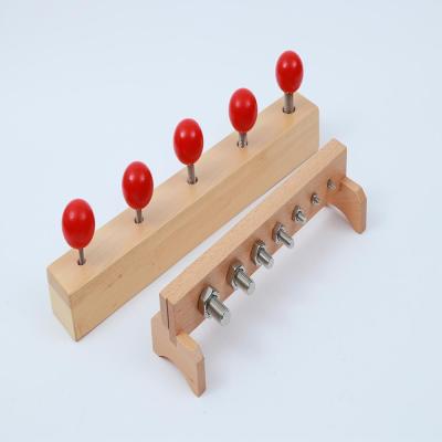 China Nuts - and - Bolts Wooden Materials Education Montessori Infant Sensory Toys Nuts - and - Bolts for sale