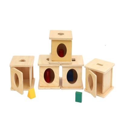 China Imbucare box costume hot sale montessori wooden interesting toys for kids Imbucare box costume for sale