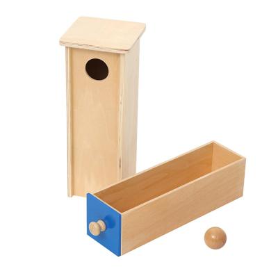 China New popular materials montessori toys children's educational toys object permanency box with drawer for sale