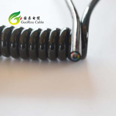 China High Quality Spring Cable Machine Equipment PU Shrink Power Cord for sale