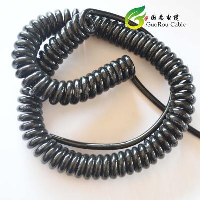 China Machinery Equipment 2022 Hot Selling High Quality Spiral Coiled Flexible Retractable Wire Cable for sale