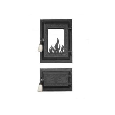 China 2020 Winter Cast Iron Firewood Wood Cast Iron Stove Door Double Leaf Stove Doors Excluding Glass for sale