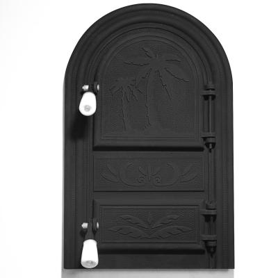 China Professional Cast Iron Standard Cast Iron Stove Door Wood Stove Door for sale