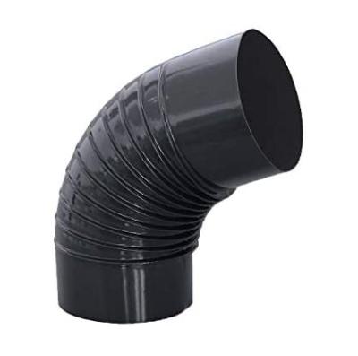 China Modern Black Steel Elbow 120mm -130mm Elbow For Stoves And Chimneys Chimney for sale