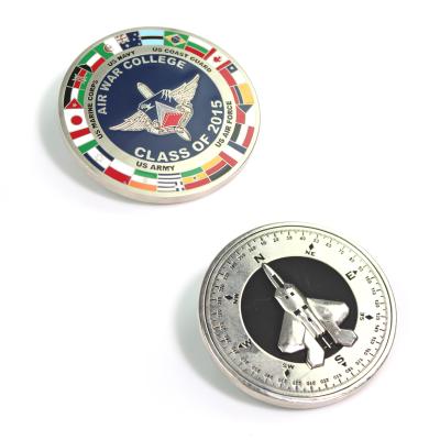 China Global Manufacturing Make Your Own Souvenir Coin Cheap Custom Design Logo Engraved Blank Metal Plated Silver Coin for sale