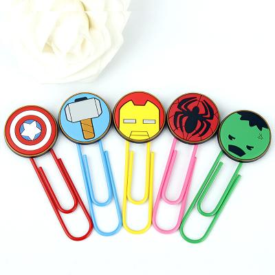 China Small Australian PVC Cartoon Paperclip Paper Clip Bookmark for sale