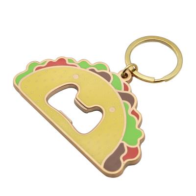 China Customized Cheap Wholesale Australian Diy Metal Colorful Bottle Opener With Key Ring for sale