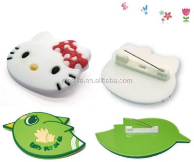 China premium custom print 3D led plastic button badges for clothes for sale