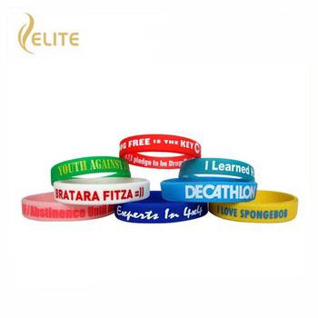 China One China Factory Price Elastic Band / Debossed Wristband Customize Silicone Wristband for sale