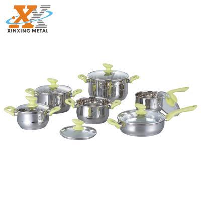 China Viable New Product Stainless Steel Pot Cookware Kitchenware Luxury Cookware Set for sale