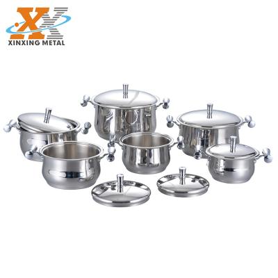 China Sustainable New Style 12Pcs Stainless Steel Cookware Set Kitchenware Cookware for sale