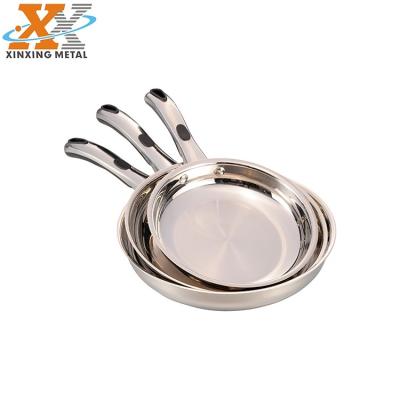 China Best Sustainable Selling Non Stick Egg Stainless Steel Industrial Cookware Disposable Frying Pan for sale